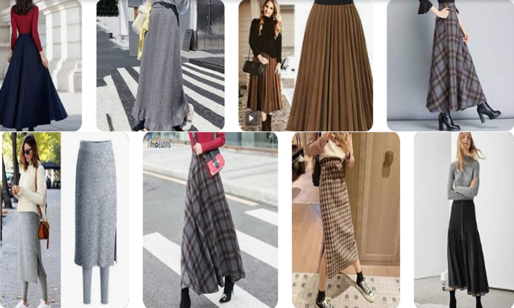 How to Wear Long Skirts in Winter